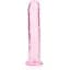 Фалоімітатор RealRock Crystal Clear Realistic Dildo 7'' 20 см różowy - мініатюра 1