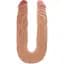 Двухсторонний фаллоимитатор Get Real Double Dong 14 Inch 35.5 см телесный - миниатюра 1