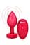 Анальна пробка B-Vibe Vibrating Heart M/L 10.5 см (червоний) - мініатюра 2