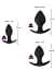 Набір анальних пробок Black Velvets Anal Trainer Set 3 шт. (чорний) - мініатюра 7