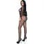 Бодістокінг Leg Avenue V Front Bodystocking One Size Black, дрібна сітка, доступ - мініатюра 3