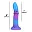 Светящийся в темноте фаллоимитатор Addiction Rave 8″ Glow in the Dark Dildo Blue Purple, 20,3 см - миниатюра 4