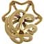 Анальна пробка Lockink Sevanda Hollow Spiral Golden Metal M - мініатюра 7