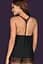 Комплект Obsessive Chiccanta babydoll (Чорний, S/M) Obsessive 81973 96944 - мініатюра 2