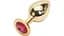 Металллическая анальная пробка Butt Plug Gold Large Афродита АПМЗ L 24304 - миниатюра 1