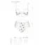 Эротический комплект с рисунком Passion LOVELIA BIKINI white L/XL - миниатюра 5