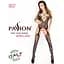 Бодістокінг Passion BS017 Black, комбінезон, імітація панчіх і пояса - мініатюра 5