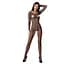 Бодистокинг с крупной сеткой Passion BS077 black One size - миниатюра 3