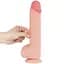 Фалоімітатор Sliding-Skin Dual Layer Dong 9.5'' 24 см тілесний - мініатюра 3