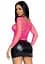 Топ Leg Avenue Long Sleeves T-Shirts Neon Pink One Size - миниатюра 6