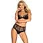 Комплект белья Obsessive Sharlotte L/XL черный - миниатюра 1
