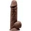 Фаллоимитатор Silexd Premium Silicone Dildo Model 4 Size 8.5 21.5 см коричневый - миниатюра 1