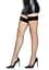 Чулки Leg Avenue Vinyl Top Fishnet Thigh Highs Black One size - миниатюра 4