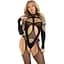 Бодістокінг Leg Avenue Bodystocking With cutout teddy Black One Size - мініатюра 1