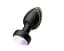 Анальна пробка, що світиться, з вібрацією та ПУ Light Anal Plug 3,5*9 см чорний - мініатюра 1