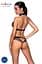 Белье с открытым доступом Passion MOONLIGHT Set S/M black топ стринги - миниатюра 2