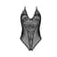 Боди с ажурным декором и открытым шагом Passion Ursula Body black L/XL - миниатюра 3