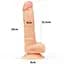 Фаллоимитатор LoveToy Ultra Soft Dude 20 см телесный - миниатюра 10