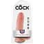 Фалоімітатор King Cock 7 Inch With Balls 19.4 см тілесний - мініатюра 1