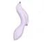 Вакуумний стимулятор клітора з вібрацією Satisfyer Curvy Trinity 2 бузковий - мініатюра 2