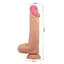Вібратор Baile Sliding Skin Sadik 9.4'' 24 см тілесний - мініатюра 11