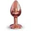 Металева анальна пробка Dorcel - Diamond Plug Rose Gold із прикрасою у вигляді кристалу S - мініатюра 2