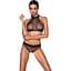 Белье с открытым доступом Passion MOONLIGHT Set S/M black топ стринги - миниатюра 1