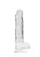 Фалоімітатор RealRock Crystal Clear 8”, 21 см (прозорий) - мініатюра 1