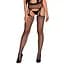 Колготки с имитацией чулок Obsessive Garter S815 S-L черный - миниатюра 1