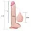 Фалоімітатор LoveToy Squirt Extreme 11" 28 см тілесний - мініатюра 3