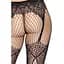 Колготки Leg Avenue Fishnet tights With back seam One Size Black, задний шов, кружево, сетка - миниатюра 4