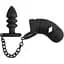Пояс вірності для чоловіків Black Velvets Cock Cage With a Butt Plug 11.5 см чорний - мініатюра 1