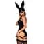 Еротичний костюм кролика Obsessive Bunny costume S/M, Black - мініатюра 2