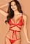 Комплект червоної білизни Lovlea set-кр-L/XL Obsessive 85864 91986 - мініатюра 1