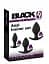 Набір анальних пробок Black Velvets Anal Trainer Set 3 шт. (чорний) - мініатюра 2