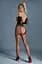 Бодистокинг Caprice Lingerie Model 09 One size Black открытый доступ имитация чулок - миниатюра 2