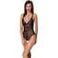 Боди с ажурным декором и открытым шагом Passion Ursula Body black L/XL - миниатюра 1