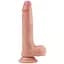 Фалоімітатор Dual layered Platinum Silicone 20.5 см тілесний - мініатюра 1
