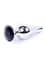 Анальна пробка B-Series HeavyFun Jewellery Silver Plug 9.5 см (чорний) - мініатюра 3