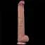 Фаллоимитатор Dual-Layered Silicone Nature Cock 14.5'' 37.5 см коричневый - миниатюра 19