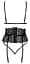 Комплект Kissable Suspender Set L/XL черный - миниатюра 4