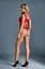 Бодистокинг Caprice Lingerie Model 02 One size Red имитация шнуровки мелкая сетка кружево - миниатюра 2