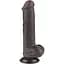 Фаллоимитатор Lovetoy Sliding-Skin Dual Layer Dong 8apos;apos; 20.8 см (черный) - миниатюра 1