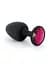 Анальна пробка зі зміщеним центром ваги і кристалом Dorcel Geisha Plug 11 см (чорний) - мініатюра 2