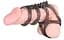 Насадка на пенис Bad Kitty Naughty Toys Cock And Ball Ring 6.5 см черный - миниатюра 4