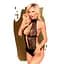 Боді з високим коміром та глибоким декольте Penthouse - Perfect Lover Black S/M Penthouse SO5287 93516 - мініатюра 1
