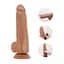 Дуже реалістичний фалоімітатор Baile з шкіри що ковзає на присосці 24,3x4,3 см Тілесний - мініатюра 2