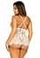 Пеньюар Leg Avenue Floral lace babydoll & string White S - миниатюра 2