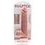 Фаллоимитатор RealRock Extra Long 15", 38 см (телесный) - миниатюра 9