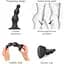 Насадка для страпона Strap-On-Me Dildo Plug Beads Black S - мініатюра 3